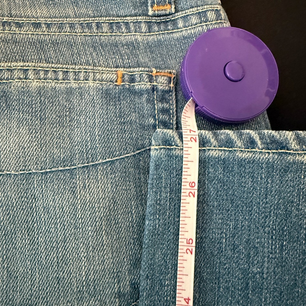 PAIGE Light Blue Straight Leg Jeans - Picture 6 of 6